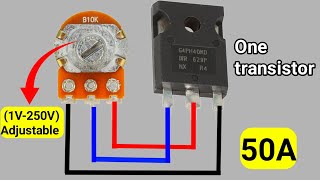 How To Make Adjustable Voltage Regulator  High Voltage Controller Circuit [upl. by Ahsinek83]