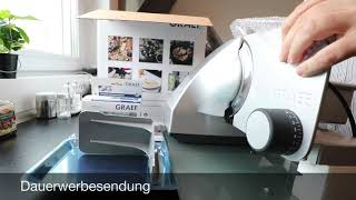 Graef M80 Allesschneider  Wurst Schinken und Brotschneidemaschine 1 Unboxing und Lieferumfang [upl. by Aileon332]