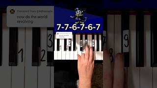 13 The World Revolving Jevils Theme Deltarune Piano Tutorial shorts [upl. by Annamarie]