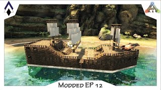 Modded ARRRRK Ep12 Ye Olde Pirate ship build [upl. by Jarita452]