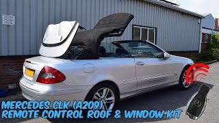 Mercedes CLK A209 Cabriolet Remote Roof Open amp Close Kit [upl. by Ultann121]