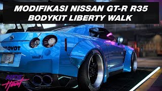 Modifikasi Nissan GTR R35 Liberty Walk  Lanjut Story NFS Heat Hard Difficulty [upl. by Wilkie733]