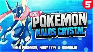 Pokemon Kalos Crystal  New Completed Pokemon GBC Rom Hack With Gen 6 amp Fairy Type [upl. by Nevart]