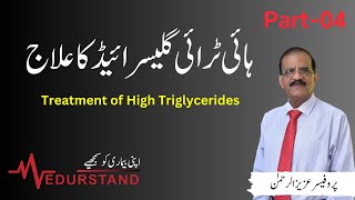 Urdu ہائی ٹریگلیسرائڈ کا علاج  Treatment of High Triglycerides  Medurstand by Prof Aziz ur Rehman [upl. by Nibor332]