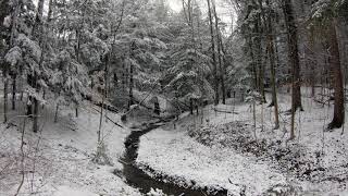 The Best Classical Christmas Music  Snow Falling on a Winter Creek HD [upl. by Adnalohs]