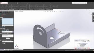 Curso y Tutorial de Solidworks  CHAPA METALICA PIEZA 1 [upl. by Einnek]