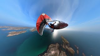 Flying flexwing The Western Isles of Scotland [upl. by Lindly]