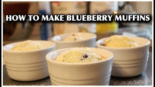 How to Make Blueberry Muffins in Ramekins [upl. by Akinit]