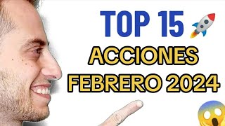 MEJORES ACCIONES PARA INVERTIR FEBRERO 2024 ✅  ¿Qué compañías invertir en 2024 🤔📈 [upl. by Dionisio]