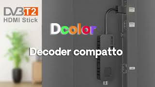 Dcolor Decoder DVBT2 Decoder Digitale Terrestre [upl. by Nehepts725]