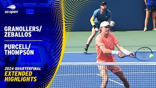 GranollersZeballos vs PurcellThompson Extended Highlights  2024 US Open Quarterfinal [upl. by Pierro574]