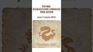 HOROSCOPE CHINOIS 2024 PAR SIGNE année Dragon de Bois [upl. by Curkell]