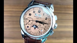 Patek Philippe 5270P Perpetual Calendar Chronograph 5270P001 Patek Philippe Watch Review [upl. by Kaiulani]