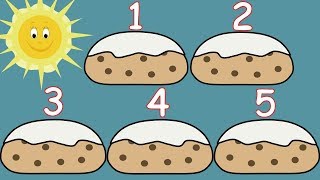 Five Currant Buns in a Bakers Shop Nursery Rhyme for babies and toddlers from Sing and Learn [upl. by Ottilie]