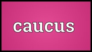 Caucus Meaning [upl. by Ramoh]