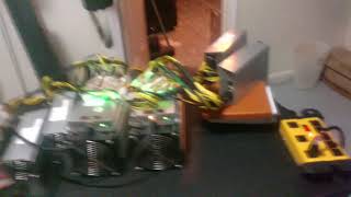 What 5 ASIC miners sound like in a normal house [upl. by Aicekat]