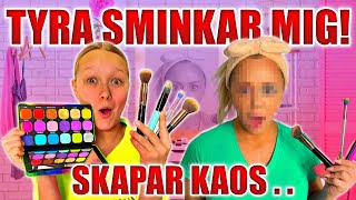 TYRA SMINKAR MIG 14ÅRING SKAPAR KAOS😱 [upl. by Xino203]