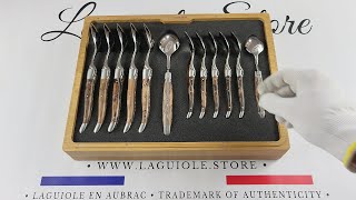 Laguiole 24piece Flatware Set Vinestock wood [upl. by Ashwell249]