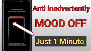 Antiinadvertent mode  Do not cover the top of the screen  problem solve in Tecno Mobile [upl. by Colbert]