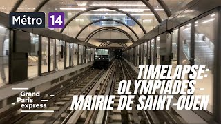 Ligne 14  Timelapse en MP14 [upl. by Seaman]