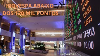 IBOVESPA ABAIXO DOS 120 MIL PONTOS E O EXECUTIVO FAZ DE CONTA QUE UMA BOA CONVERSA RESOLVE [upl. by Airotna49]