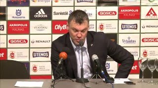 „Žalgiris“ – „Lietuvos rytas“ spaudos konferencija [upl. by Hsotnas654]