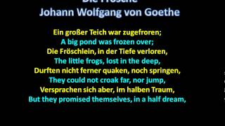 die Froesche  Goethe  wwwgermanforspaldingorg [upl. by Ranice]