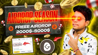 😱😱 Earn Freee Gauranteed 5000 From Airdrops  Biggest Crypto Airdrop of 2024  Best Airdrop 2024 [upl. by Fennell]