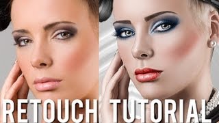 Beauty Retouching amp Painting Effects Photoshop Tutorial DEMO [upl. by Aramenta569]