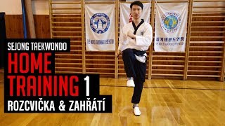 Sejong Taekwondo  HOME TRAINING 1 Rozcvička amp zahřátí [upl. by Messab]