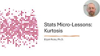 Statistics Micro Lectures 9 Types of Kurtosis in a Histogram [upl. by Asset817]