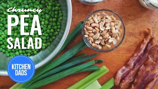 How to Make a Crunchy Pea Salad with Frozen Peas  Easy Side Dishes [upl. by Naahs79]