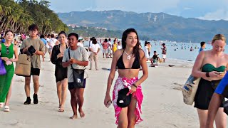 Look This is BORACAY White Beach on October 4 2024 440pm Walk Beautiful Day [upl. by Roze797]