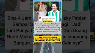 CARA MAHALINI BANGUNI RIZKY FEBIAN YG SULIT BANGUN PAGI KARNA MAIN GAME 4JAM mahalini rizkyfebian [upl. by Gayleen]