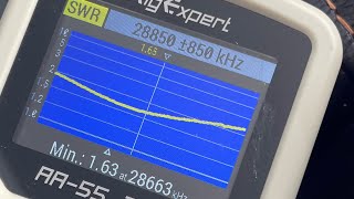 RigExpert Zoom AA55 testing Buckmaster 7 band Ocf on 10 meters [upl. by Seema70]