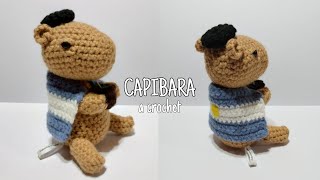 Capibara amigurumi fácil de tejer Carpincho crochet [upl. by Annay991]