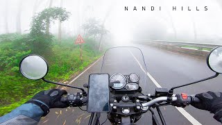 Ride to Nandi Hills  Royal Enfield Himalayan BS6 [upl. by Alleira]