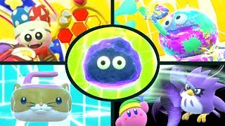 Kirby Star Allies  Marx Gooey Rick Coo amp Kine Friend Abilities [upl. by Hope301]