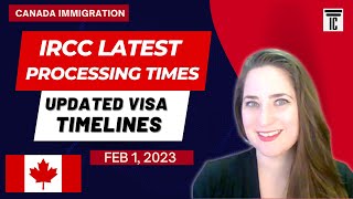 IRCC PROCESSING TIMES  LATEST TIMES  STUDY VISA WORK VISA VISITOR VISA FAMILY SPONSORSHIP amp PR [upl. by Reniar]