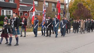 2023 Royal Canadian Legion Branch 82 Remembrance Day Parade [upl. by Htiderem]