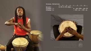 Djembe LESSON DIANSA  featuring Fara Tolno [upl. by Asek922]