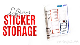 Easy DIY Storage and Organization Solution for Leftover Planner Stickers [upl. by Ahseina]