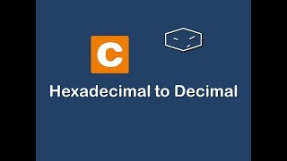 hexadecimal to decimal in c [upl. by Aicilegna]