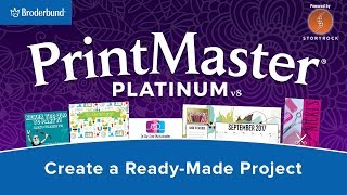 Create a Ready Made Project using PrintMaster 8 [upl. by Teragramyram419]