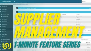 Supplier Management  1 minute Feature Series [upl. by Arednaxela694]