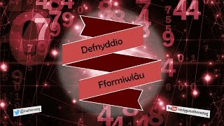 098 RhS Defnyddio Fformiwlâu [upl. by Assenad]