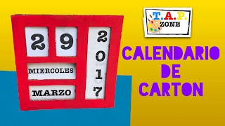 Como hacer un calendario  TAP ZONE [upl. by Yvonner]