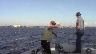 Anchor snubbers and arm signals aboard a Nordhavn 40 [upl. by Atinot127]