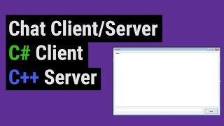 Chat ClientServer in C and C WinForms WinSock 2020 [upl. by Avan]