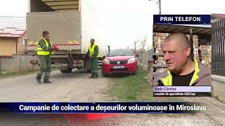 Campanie de colectare a deșeurilor mari în Miroslava [upl. by Hooper]